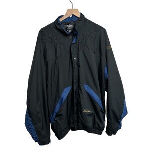 Dryjoys Footjoy Jacket Mens FJ Golf Full Zip Snap Jacket Blue Vented Rain XL‎